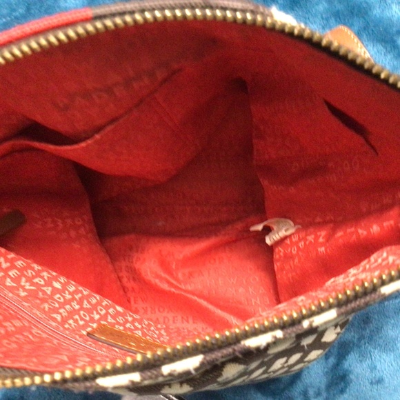 Kate Spade Classic Spade Victoria Crossbody Bag Chocolate/Cream/Red - Picture 8 of 15